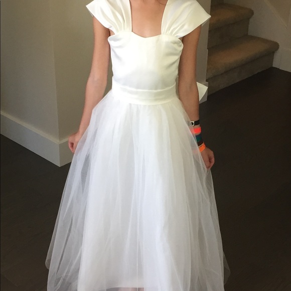 White Flower Girl Dress/Gown - Picture 3 of 3